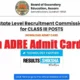 Assam ADRE Admit Card 2024 Released: Direct Link to Download and Important Exam Details